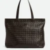 Bottega Veneta Large Intrecciato Zipped Tote> Shopper