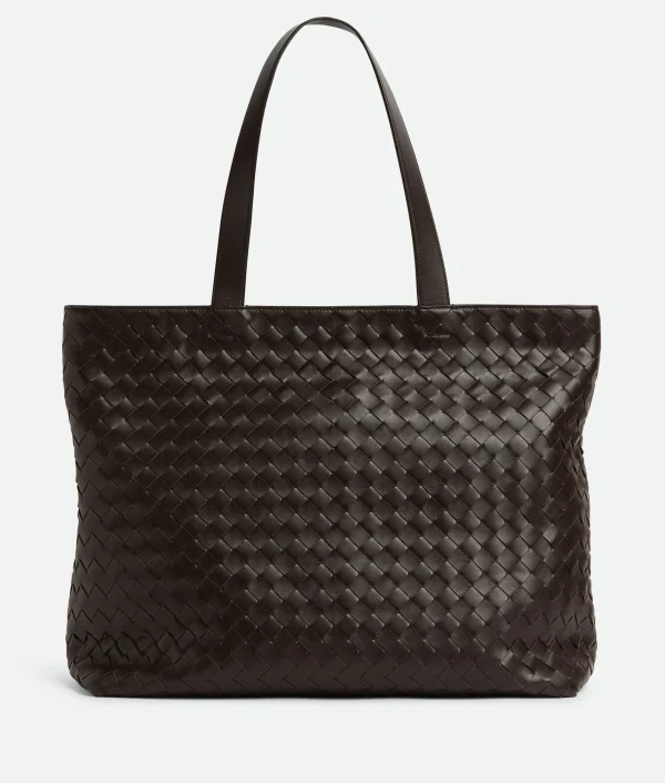 Bottega Veneta Large Intrecciato Zipped Tote> Shopper