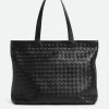 Bottega Veneta Large Intrecciato Zipped Tote> Shopper