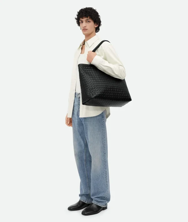 Bottega Veneta Large Intrecciato Zipped Tote> Shopper