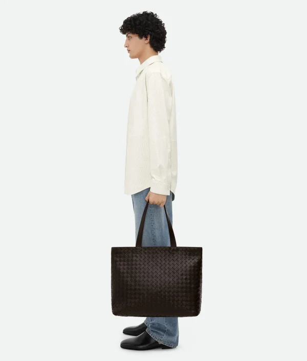Bottega Veneta Large Intrecciato Zipped Tote> Shopper