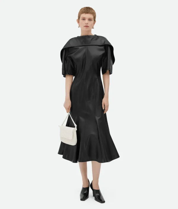 Bottega Veneta Leather A-Line Dress>Women Leather | Dresses