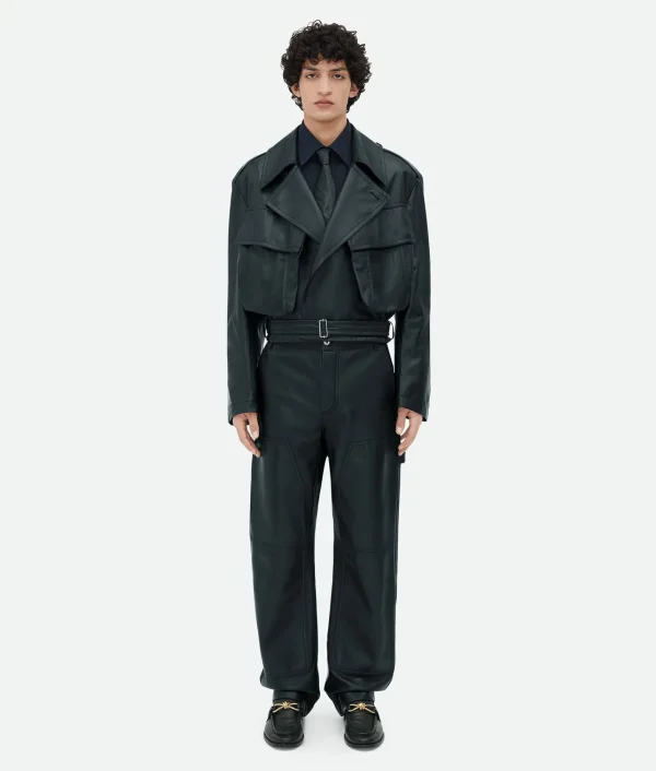 Bottega Veneta Leather Belted Blouson> Leather | Jackets
