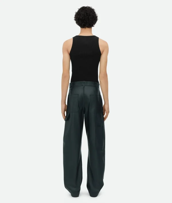 Bottega Veneta Leather Cargo Trousers> Trousers And Shorts | Leather