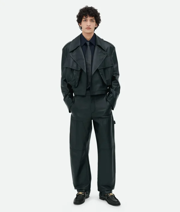 Bottega Veneta Leather Cargo Trousers> Trousers And Shorts | Leather