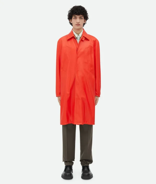 Bottega Veneta Leather Coat> Coats