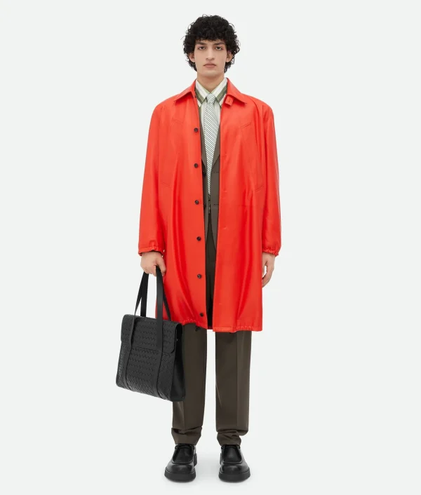 Bottega Veneta Leather Coat> Coats