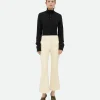 Bottega Veneta Leather Cropped Flared Trousers>Women Trousers And Shorts | Leather