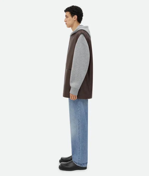 Bottega Veneta Leather Gilet> Coats