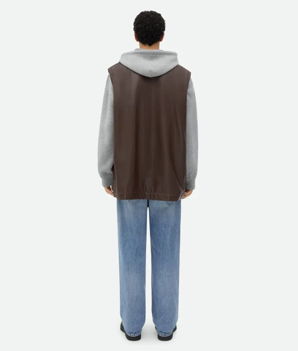 Bottega Veneta Leather Gilet> Coats