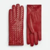 Bottega Veneta Leather Intrecciato Gloves>Women Gloves