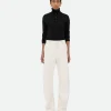 Bottega Veneta Leather Rounded Leg Trousers>Women Trousers And Shorts | Leather