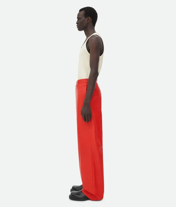 Bottega Veneta Leather Sailor Trousers> Trousers And Shorts | Leather