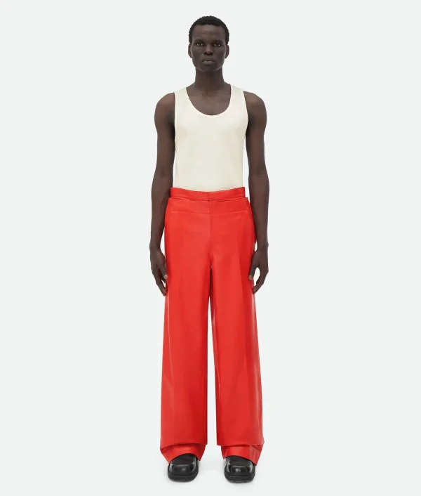 Bottega Veneta Leather Sailor Trousers> Trousers And Shorts | Leather