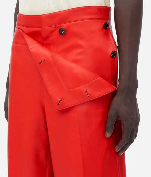 Bottega Veneta Leather Sailor Trousers> Trousers And Shorts | Leather