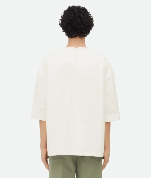 Bottega Veneta Leather T-Shirt> T-Shirts | Leather
