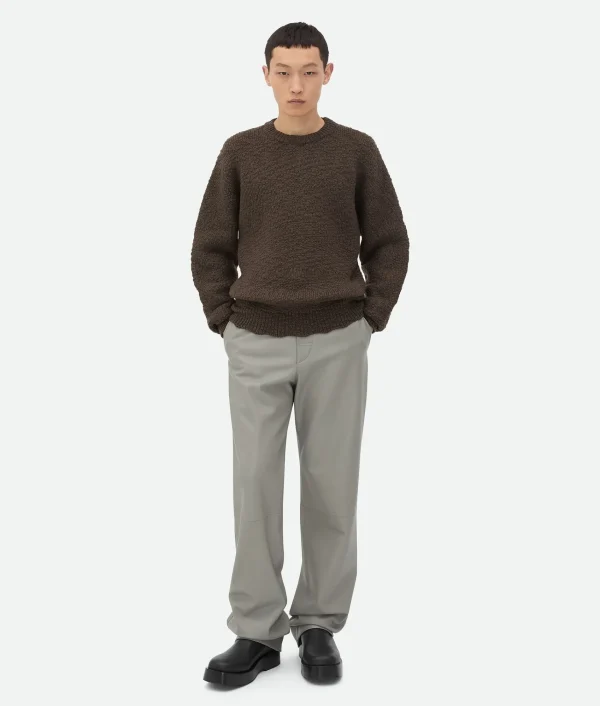 Bottega Veneta Leather Wide Leg Trousers> Trousers And Shorts | Leather