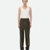 Bottega Veneta Leather Wide Leg Trousers> Trousers And Shorts | Leather