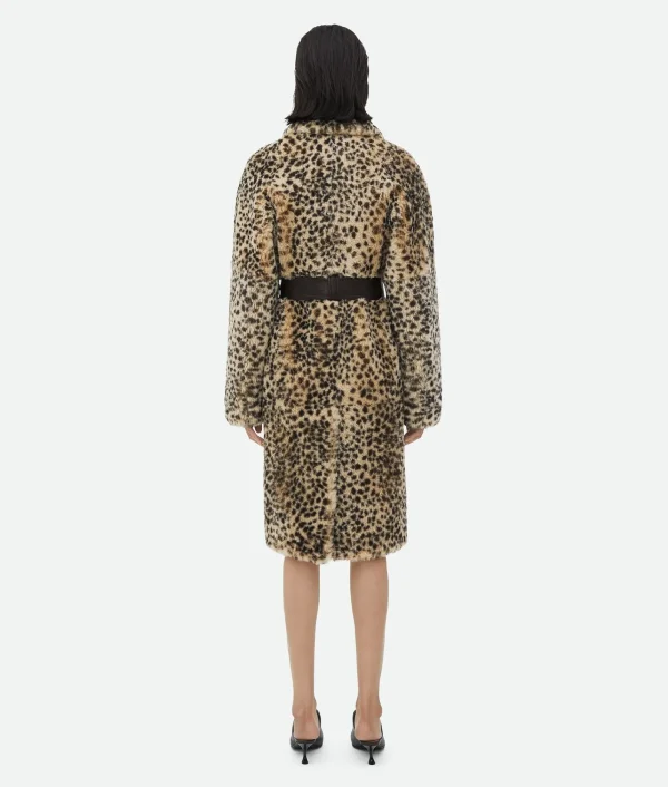 Bottega Veneta Leopard Print Shearling Coat>Women Coats