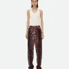 Bottega Veneta Leopard Print Shearling Trousers>Women Trousers And Shorts