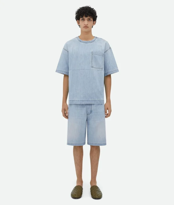 Bottega Veneta ed Denim Shorts> Denim | Trousers And Shorts