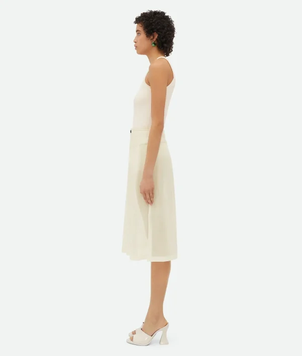 Bottega Veneta Light Cotton Gauze Skirt>Women Skirts
