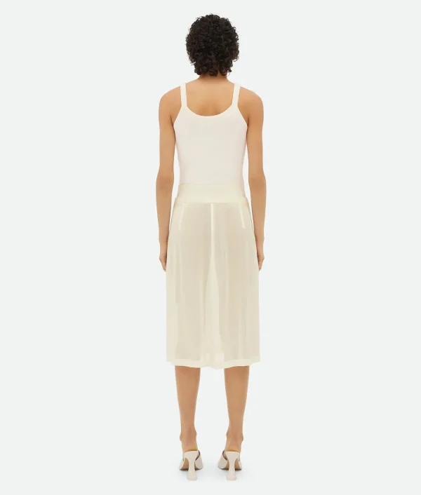 Bottega Veneta Light Cotton Gauze Skirt>Women Skirts
