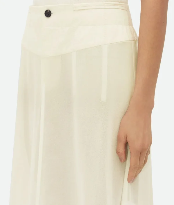Bottega Veneta Light Cotton Gauze Skirt>Women Skirts