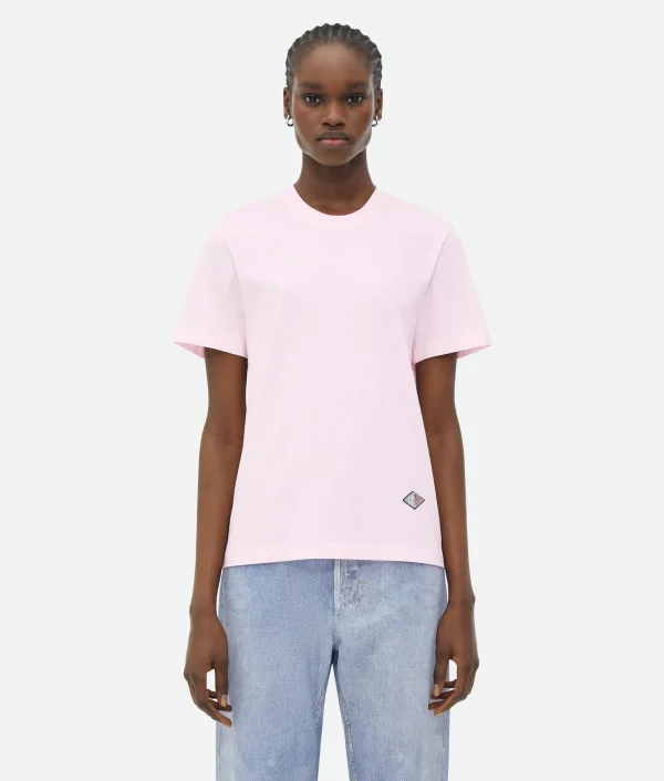 Bottega Veneta Light Cotton Jersey T-Shirt>Women Tops And T-Shirts