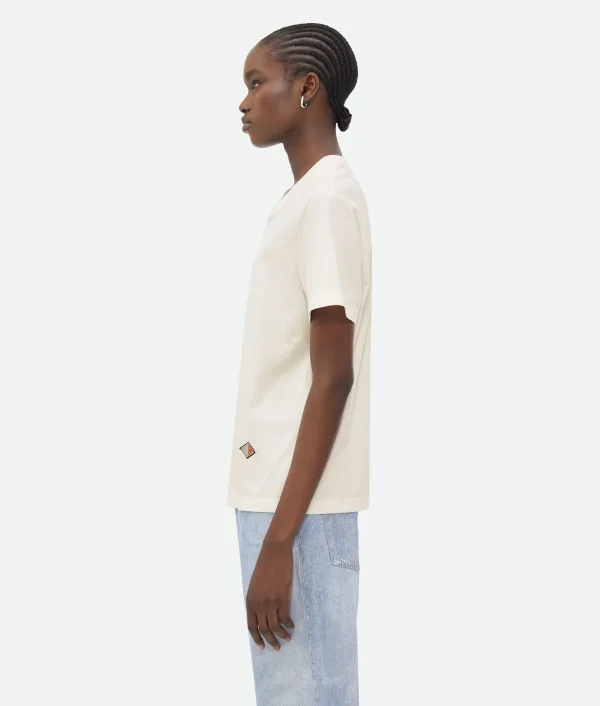 Bottega Veneta Light Cotton Jersey T-Shirt>Women Tops And T-Shirts