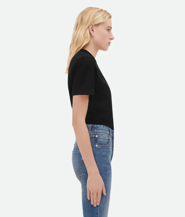 Bottega Veneta Light Cotton T-Shirt>Women Tops And T-Shirts
