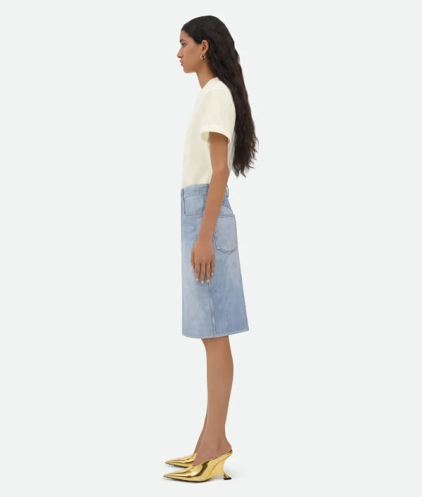 Bottega Veneta Light Cotton T-Shirt>Women Tops And T-Shirts