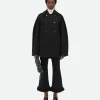 Bottega Veneta Light Cotton Tweed Cocoon Coat>Women Coats