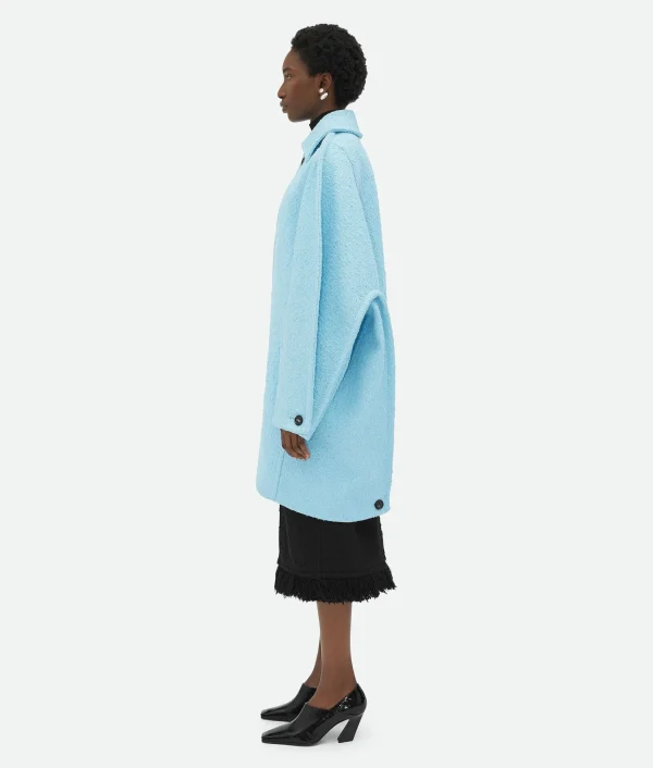 Bottega Veneta Light Cotton Tweed Cocoon Coat>Women Coats