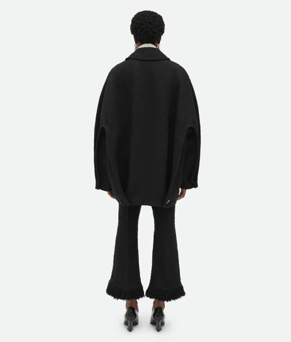 Bottega Veneta Light Cotton Tweed Cocoon Coat>Women Coats