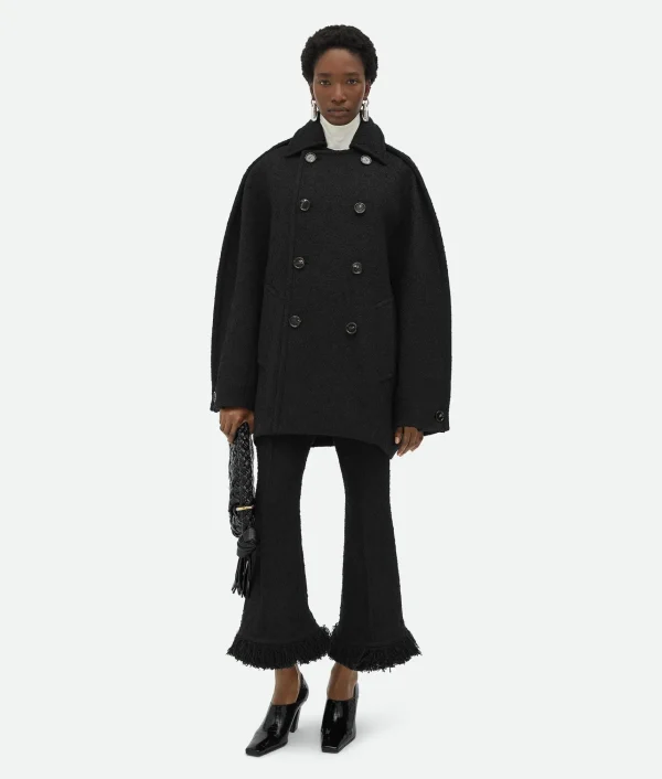 Bottega Veneta Light Cotton Tweed Fringed Trousers>Women Trousers And Shorts