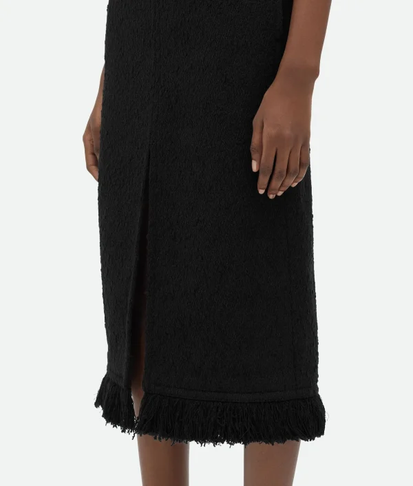Bottega Veneta Light Cotton Tweed Skirt>Women Skirts