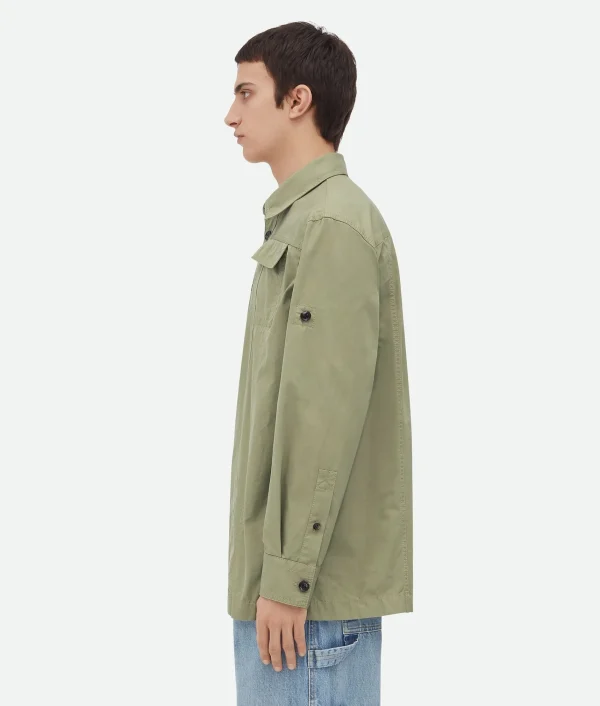 Bottega Veneta Light Cotton Twill Overshirt> Shirts