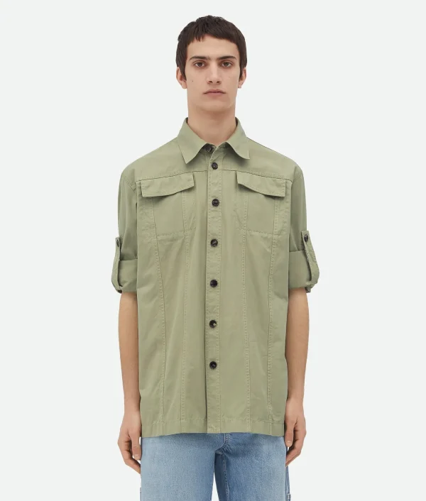 Bottega Veneta Light Cotton Twill Overshirt> Shirts