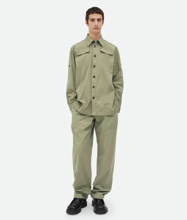 Bottega Veneta Light Cotton Twill Overshirt> Shirts