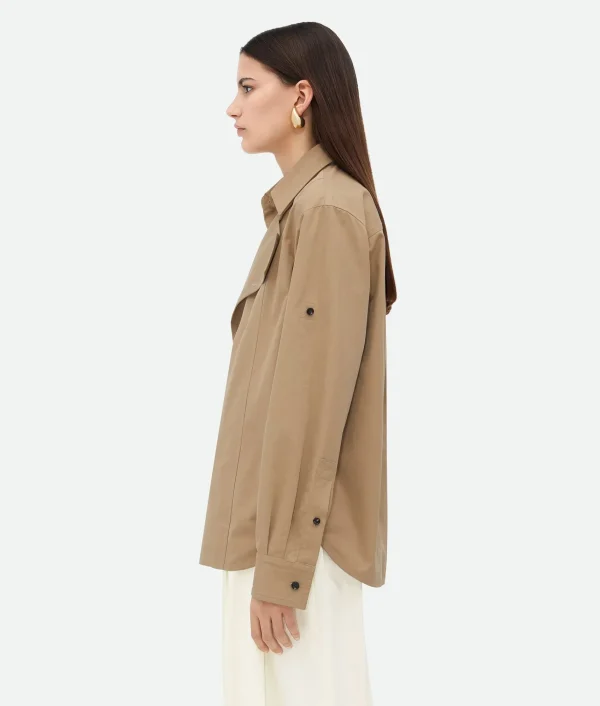 Bottega Veneta Light Cotton Twill Shirt>Women Shirts