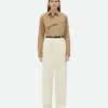 Bottega Veneta Light Cotton Twill Tapered Trousers>Women Trousers And Shorts