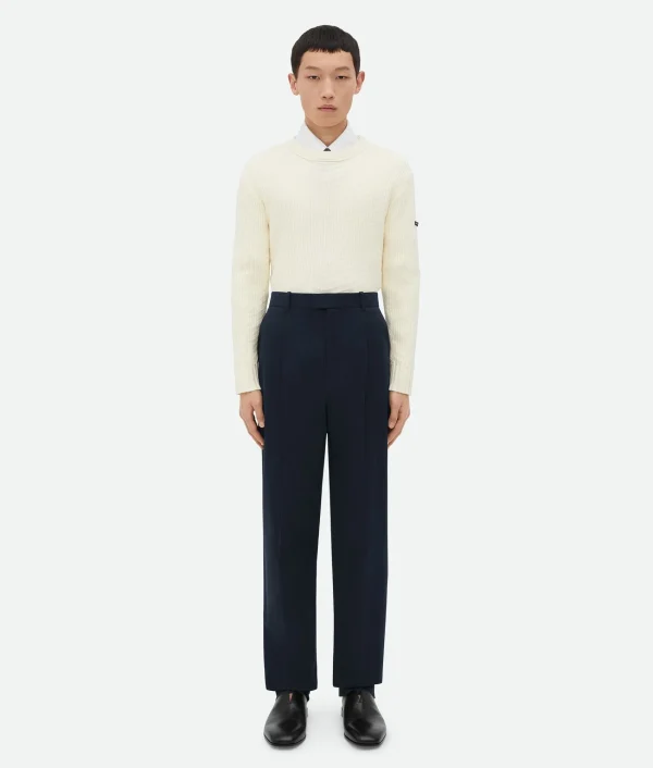Bottega Veneta Light Cotton Twill Trousers> Trousers And Shorts