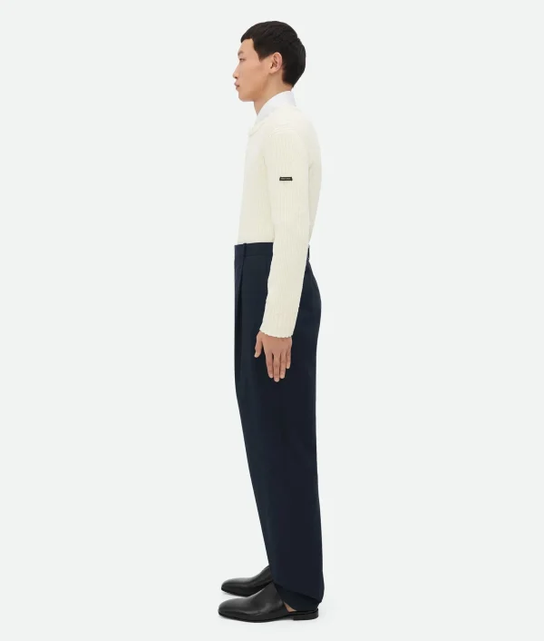 Bottega Veneta Light Cotton Twill Trousers> Trousers And Shorts