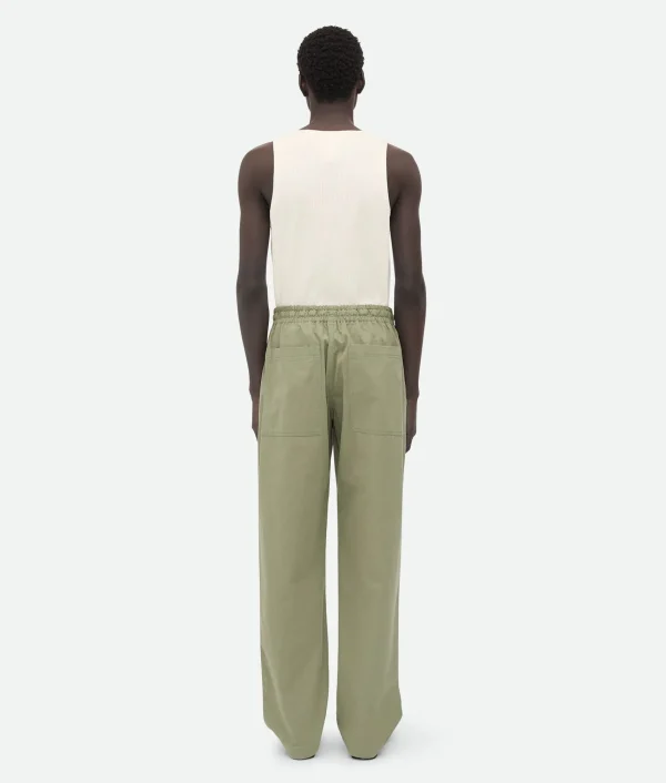 Bottega Veneta Light Cotton Twill Trousers> Trousers And Shorts
