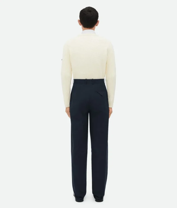 Bottega Veneta Light Cotton Twill Trousers> Trousers And Shorts