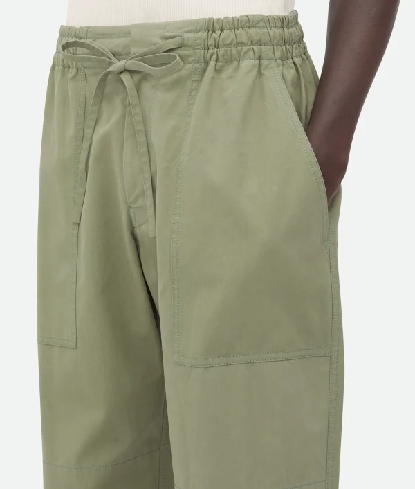 Bottega Veneta Light Cotton Twill Trousers> Trousers And Shorts