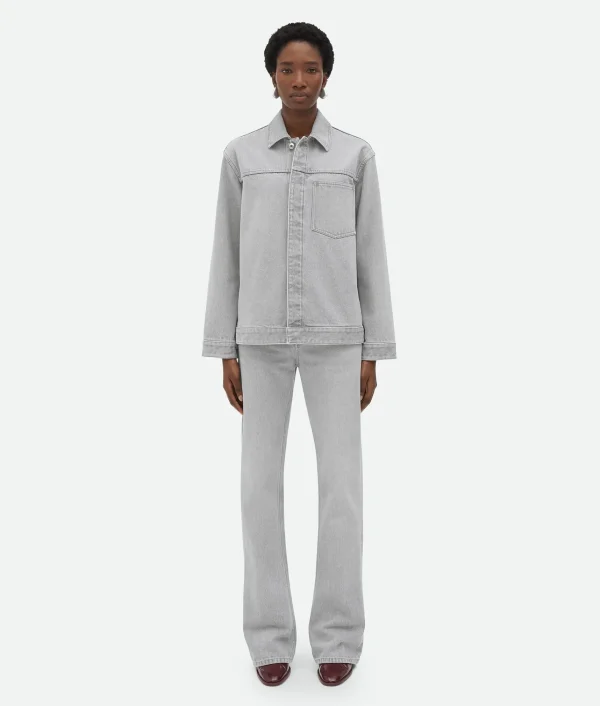 Bottega Veneta Washed Denim Jacket>Women Jackets | Denim
