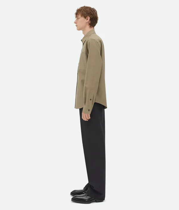 Bottega Veneta Light Tailored Wool Shirt> Shirts