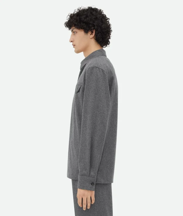 Bottega Veneta Light Wool Flannel Shirt> Shirts